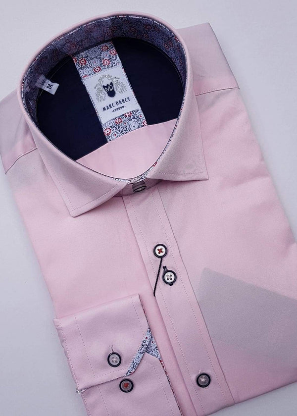 Marc Darcy Alfie Pink Long Sleeve Shirt - S - Shirts