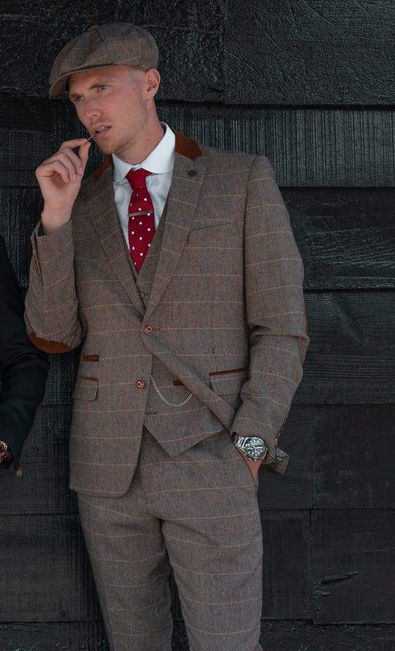 Marc Darcy Ted Heritage Tan Tweed Blazer