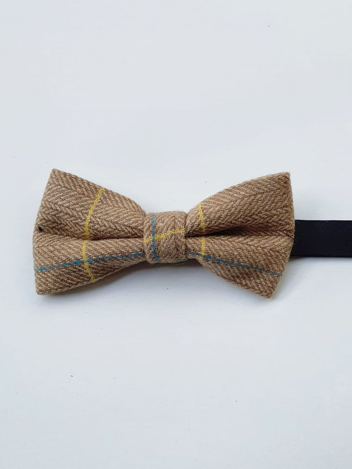 Marc Darcy DX7 Oak Tweed Check Bow Tie - accessories