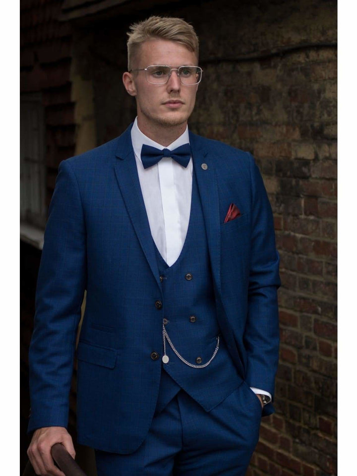 Navy Blue Piece Suit With Bow Tie Bow Tie Three Piece Navy Blue