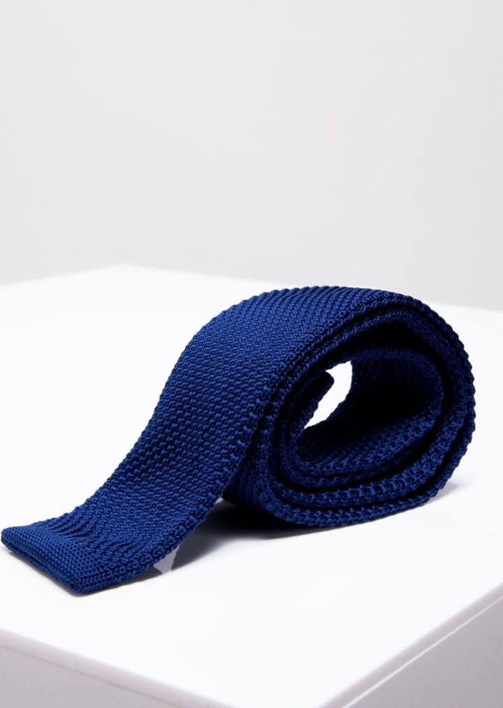 Marc Darcy KT Royal Blue Knitted Tie - accessories
