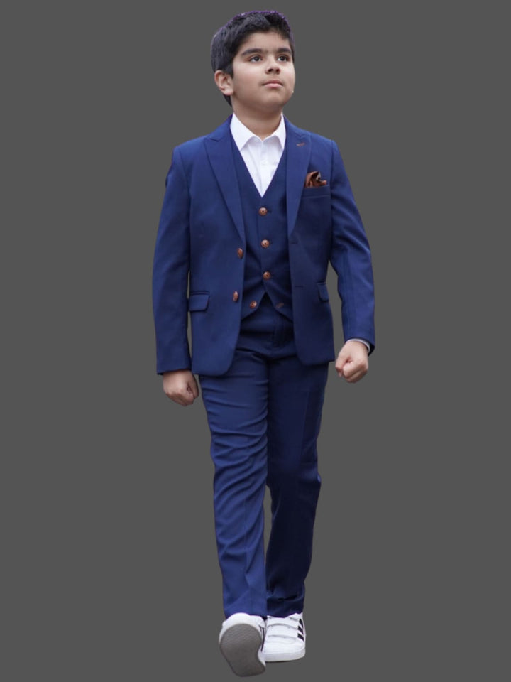 Marc Darcy Max Boy’s Royal Blue Three Piece Suit - 7 YEARS - Pant Suits
