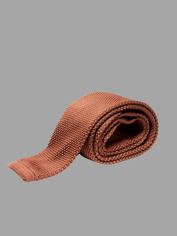 Marc Darcy Rust Knitted-Tie - accessories