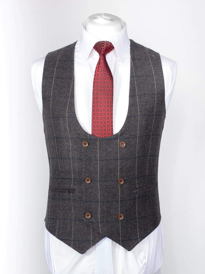 Tuikayoo Herren Western Herringbone Tweed Anzug Weste Wolle Slim Fit Weste (Armeegrün,XS Tuikayoo Herren Western Herringbone Tweed Anzug Weste Wolle Slim Fit Weste (Armeegrün,XS