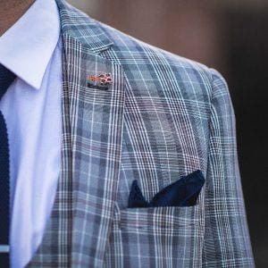 Cavani Callie Grey Check 3 Piece Slim Fit Tweed Suit - Suit & Tailoring