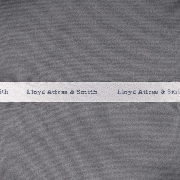 LA Smith Plain Satin Pocket Square - Charcoal