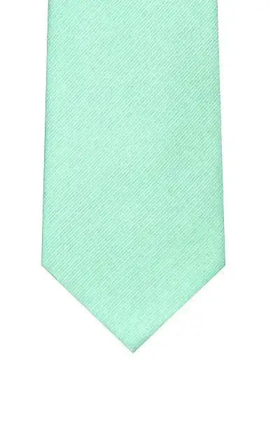 LA Smith Plain Silk Twill Tie - Mint