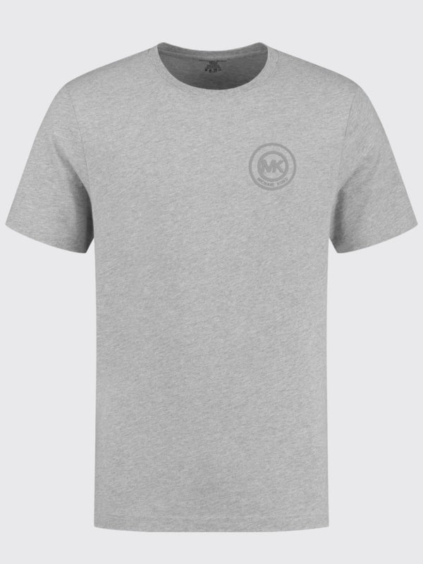 Michael Kors BSR Peach Jersey Crew Neck T-Shirt - Heather Grey / S - T-Shirt