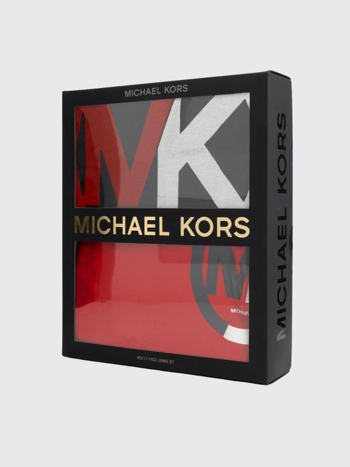 Michael Kors Grey Red Jersey MK Logo Loungewear Gift Set - S - Loungewear