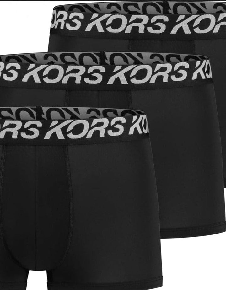 Michael Kors Men's 3-Pack Black Stretch Cotton Trunk