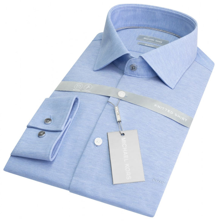 Michael Kors Mens Dress Shirt Light Blue Size 16 Button-Down Slim Fit Michael Kors Mens Dress Shirt Light Blue Size 16 Button-Down Slim Fit