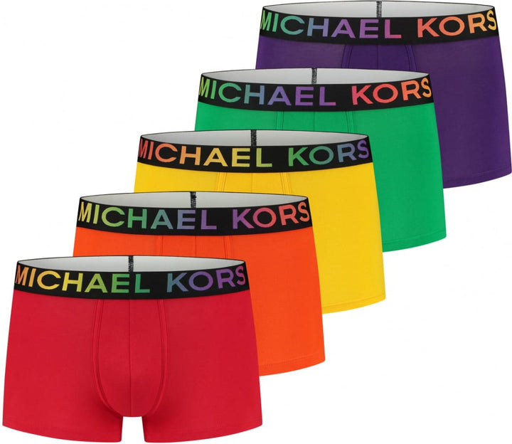 Michael Kors Men’s PRIDE TRUNK 5 PACK Stretch Cotton Trunk - S - Underwear