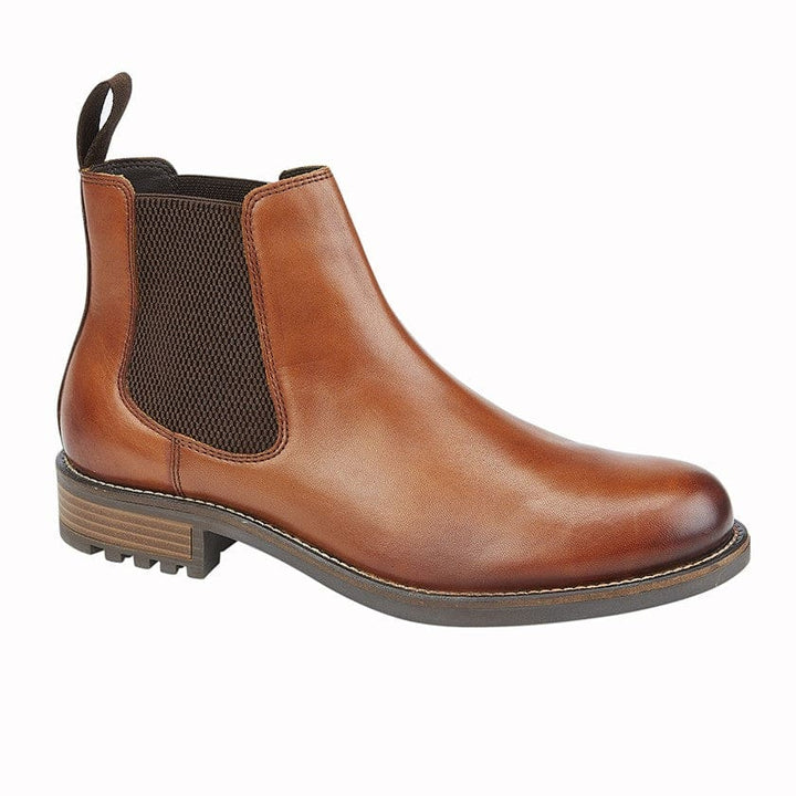 Elgin Men’s Tan Leather Twin Gusset Boot - UK7 | EU41 - Boots