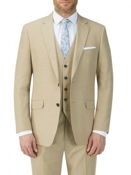 Skopes Tuscany Stone Linen Blend Suit Jacket - 36S - Suit & Tailoring