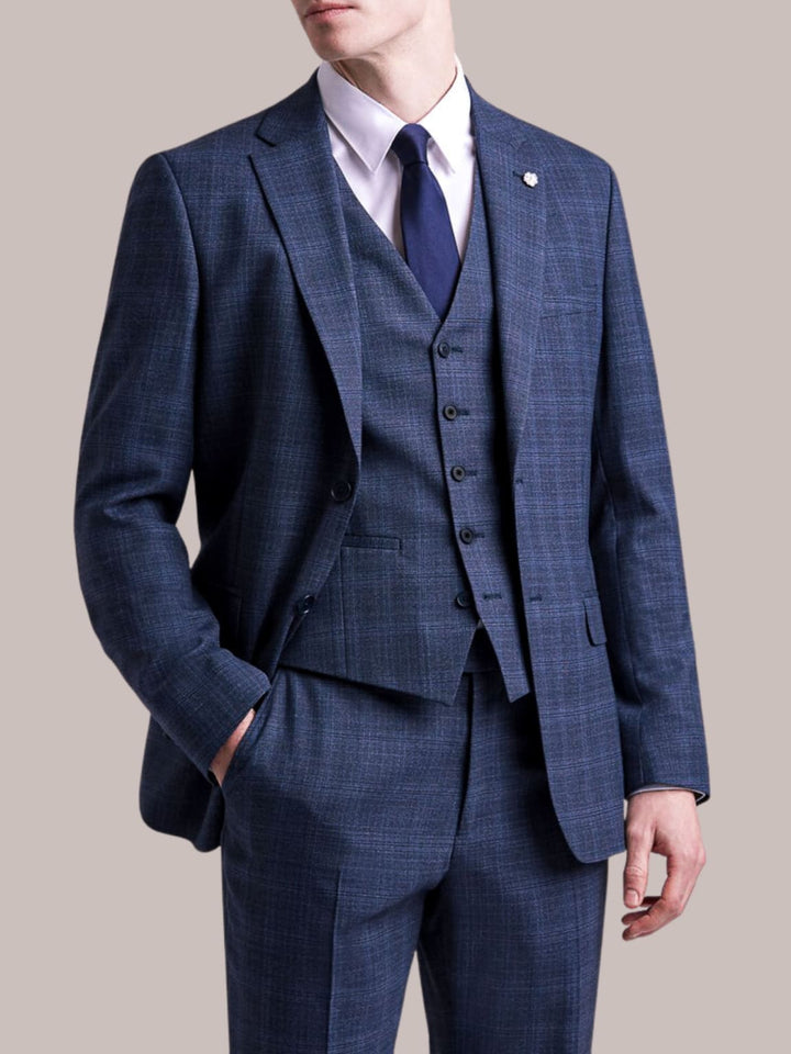 Ted Baker Airforce Check Slim Fit Suit Jacket - 36S - Jackets