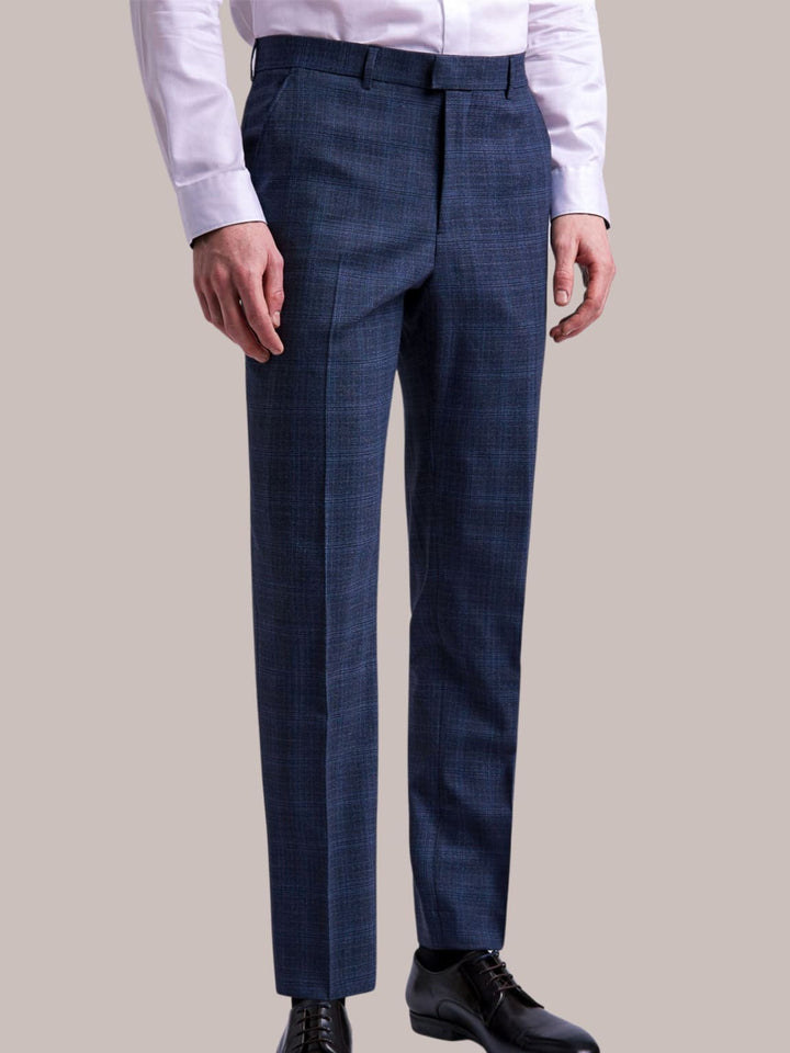 Ted Baker Airforce Check Slim Fit Suit Trousers - 30S - Trousers