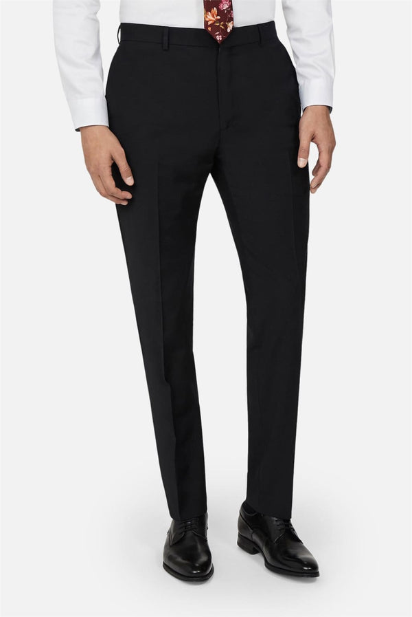 Ted Baker Panama Black Slim Fit Trousers - 30S - Trousers