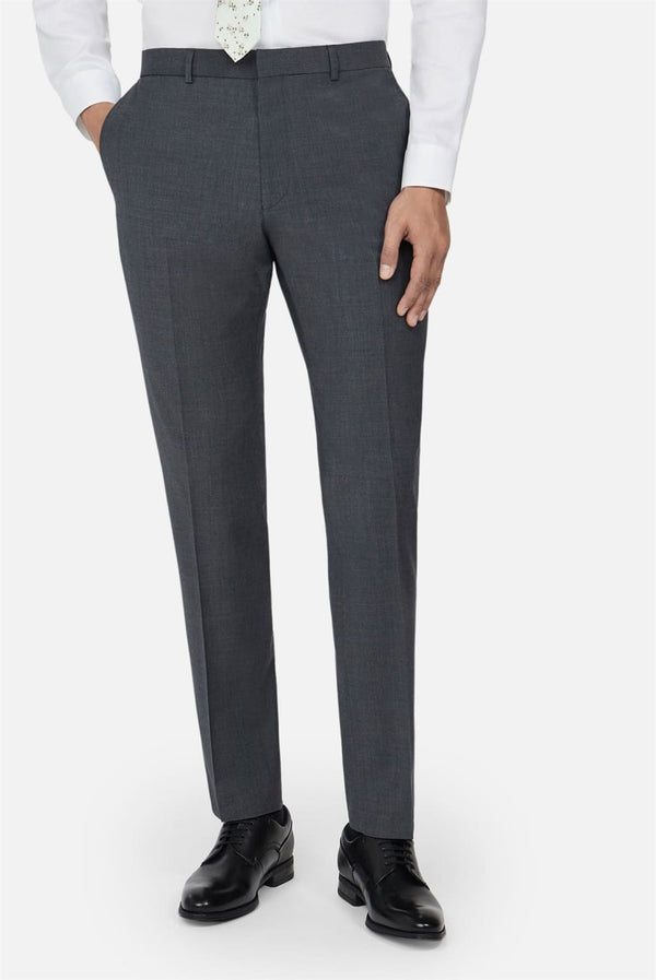 Ted Baker Panama Charcoal Slim Fit Trousers - 30S - Trousers