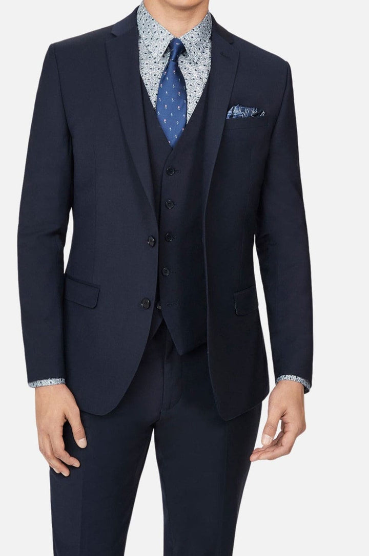 Ted Baker Panama Men’s Navy 3 Piece Slim Fit Suit - Suits