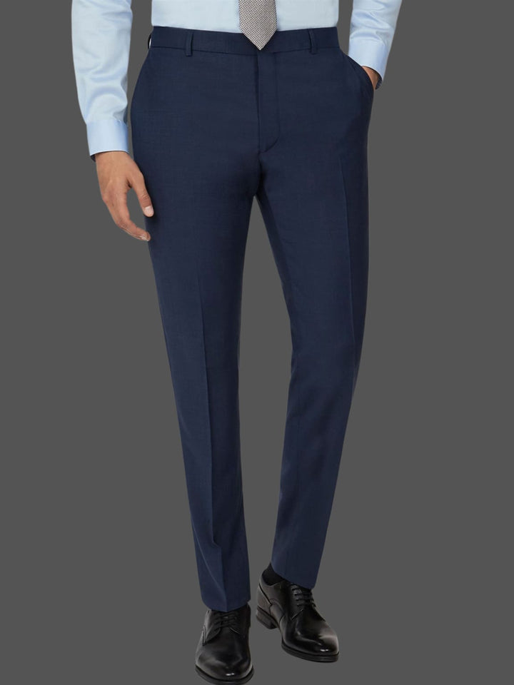Panama Slim Fit Blue Trousers - 30S - Trousers