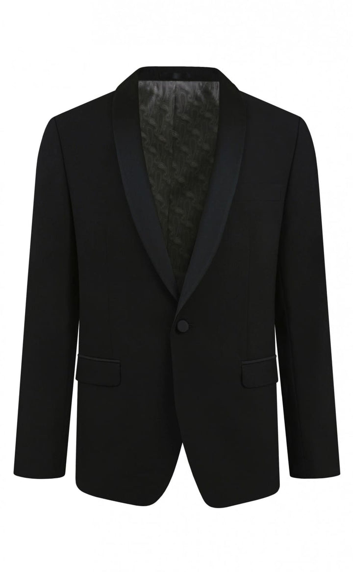 Torre Gareth Black Men’s Jacket - 36S - Suit & Tailoring