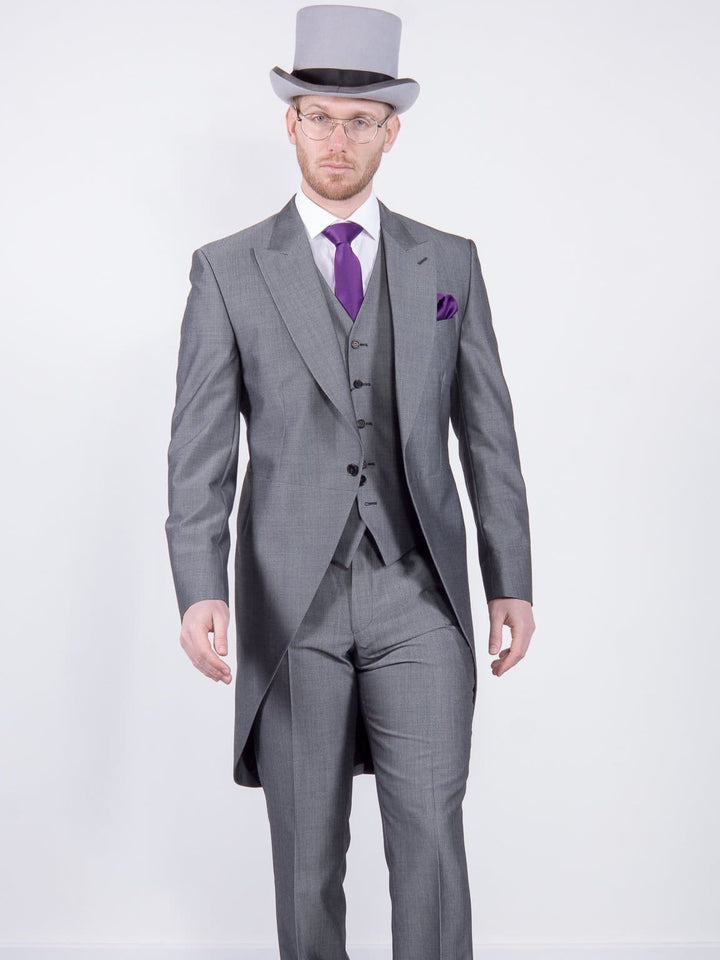 Torre Torre George Silver Grey Mohair Piece Morning Suit
