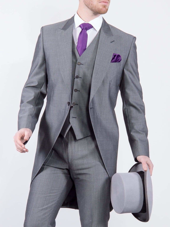Torre George Silver Grey Mohair Morning Suit - Suit & Tailoring
