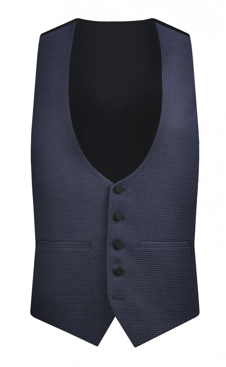 Torre Gilson Blue Men’s Waistcoat - 34R - Suit & Tailoring