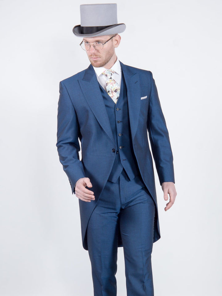 Torre Men’s Royal Blue Mohair Tailcoat - Suit & Tailoring