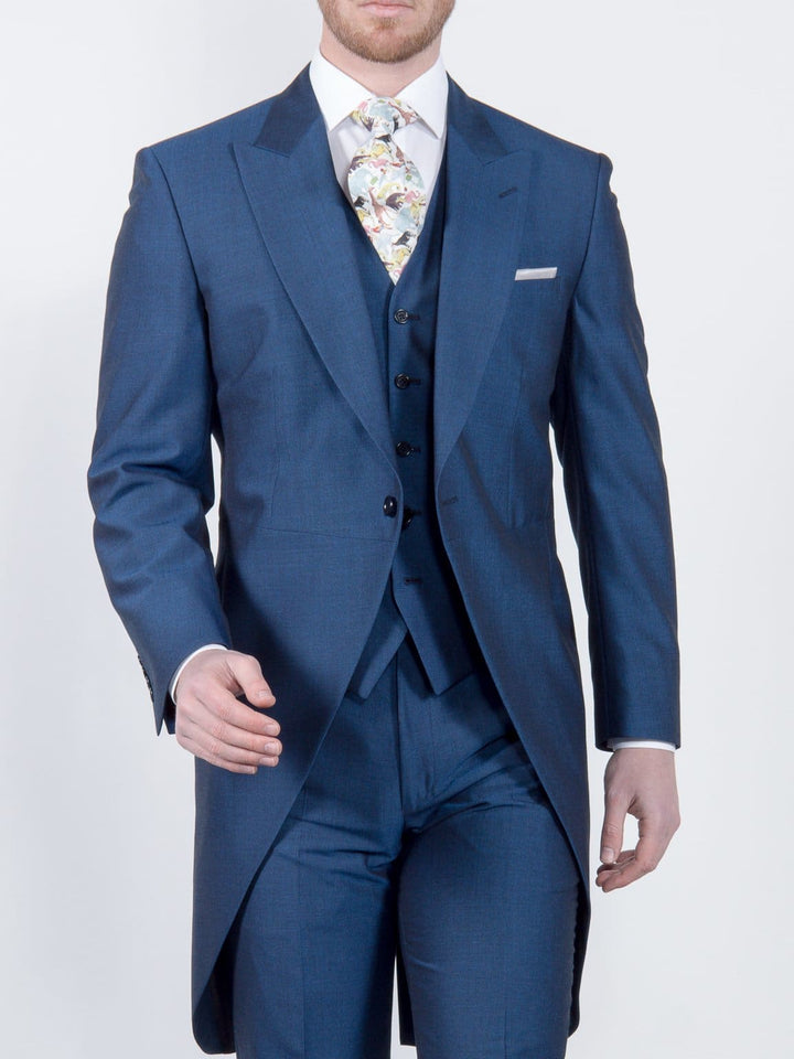 Torre Men’s Royal Blue Mohair Tailcoat - 38S - Suit & Tailoring